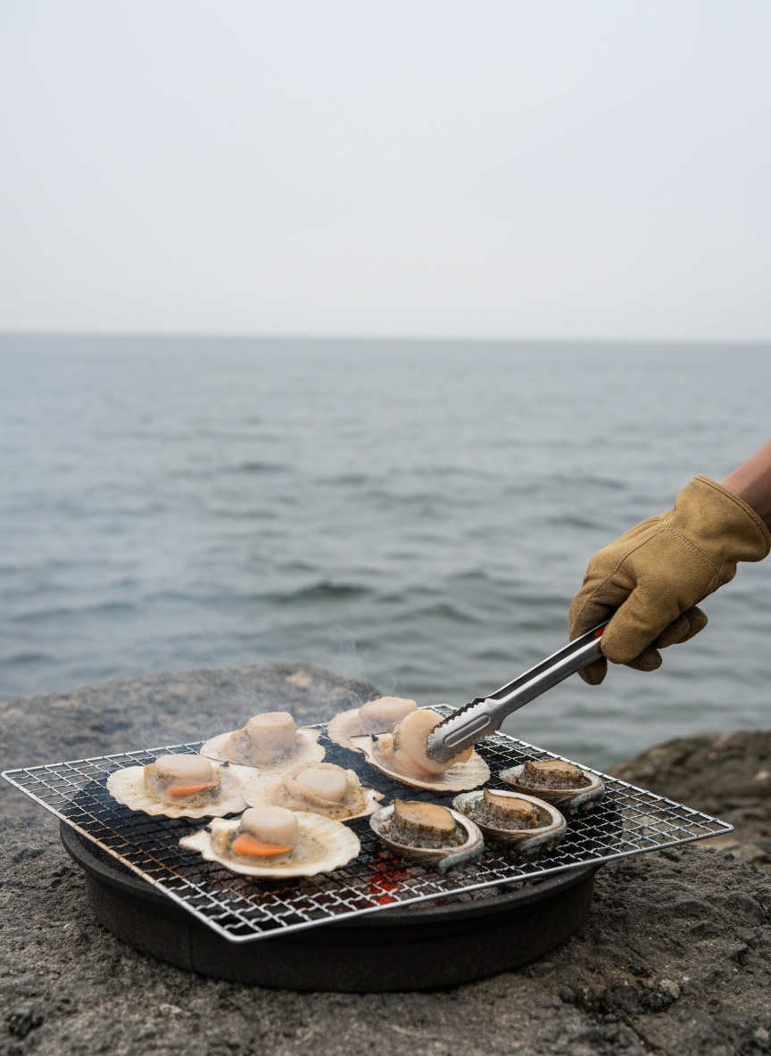 조개 · 전복 화로 구이