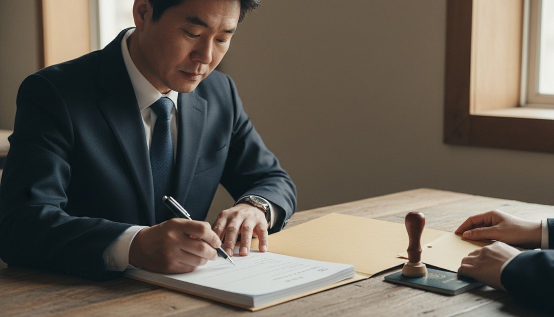 비자 서류 (AI 생성)